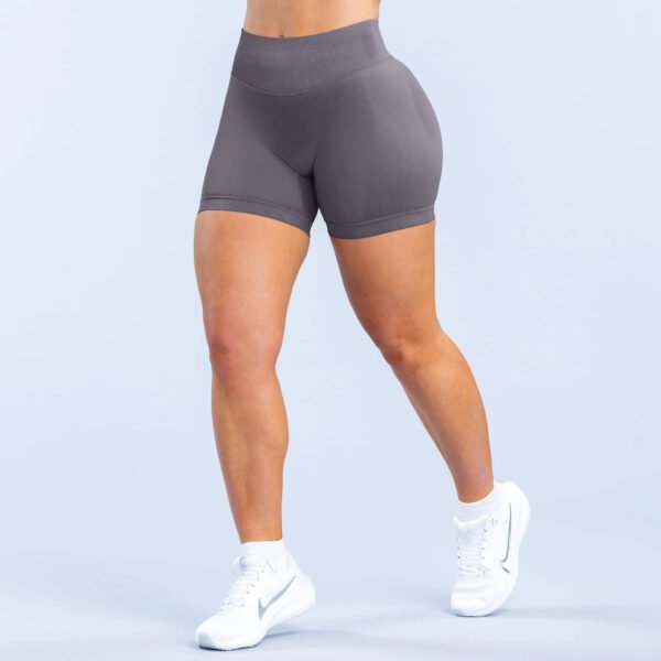 Three Section Waist Drawstring Hip Lift Low Waisted Fitness Seamless Three-Quarter Pants Yoga Shorts