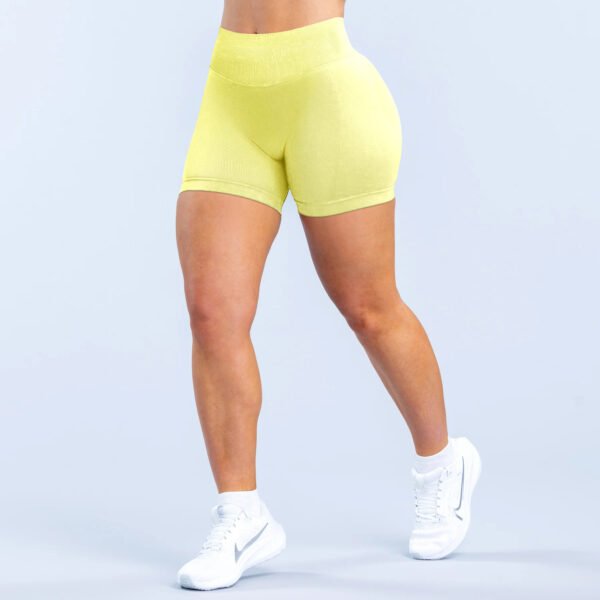 Three Section Waist Drawstring Hip Lift Low Waisted Fitness Seamless Three-Quarter Pants Yoga Shorts