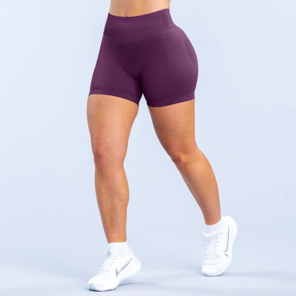 Three Section Waist Drawstring Hip Lift Low Waisted Fitness Seamless Three-Quarter Pants Yoga Shorts