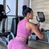Knit Seamless Yoga Wear Women's Exercise Top Double Zipper Tank Top