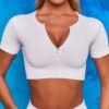 High-end seamless yoga fitness clothing exercise yoga short sleeve