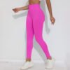 Solid Color Seamless Peach Buttock High Waist Tight V Waist Yoga Pants Sports Fitness Nine Minute Pants