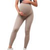 Maternity Women's Stretch Full Length Leggings Maternity Yoga Pants Over The Belly Pregnancy Tights Workout Leggings