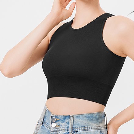 Black camisole undershirt female summer and fall beauty back sports underwear outside wear inside one sleeveless bottoming tops