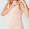Small belly warm quality breastfeeding undershirt home sleep comfortable pregnancy camisole breastfeeding tops