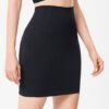 Black package hip bustier skirt female 2025 new fall and winter seamless high waist Slim thin elastic sexy short skirt
