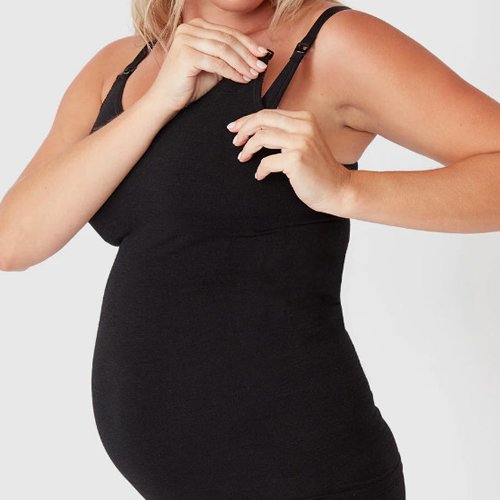 Small belly warm quality breastfeeding undershirt home sleep comfortable pregnancy camisole breastfeeding tops