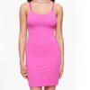 Tummy Control Bodycon Sculpting Body Shaper Compression Dress with Built in Shorts Shapewear Slips for Women