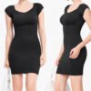 Shaping dress package hip tight Kardashian the same black short fall thin elastic women's dresses