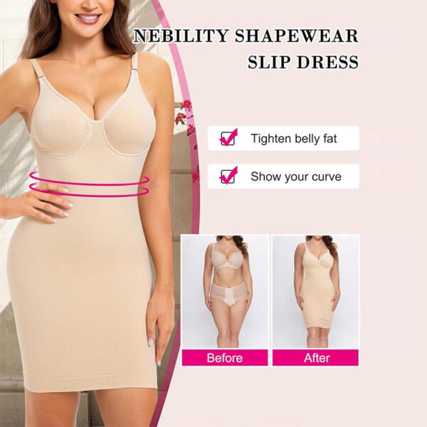 Europe and America Sexy Backless Adjustable Camisole Shapewear Seamless Wrap Buttocks Women's Bodysuit Dress