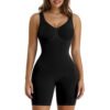 Women's Shaping Mid-Thigh Bodysuit Tummy Control Shapewear Seamless Sculpting Body Shaper