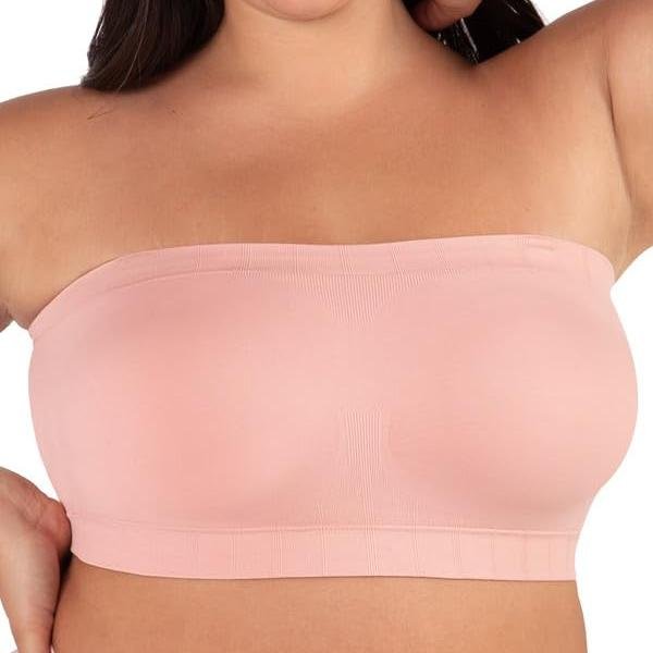 41Vf5+knF6L Strapless Bra - Bandeau top, Strapless Bras for Women, Plus Size Lingerie for Women, Free Clear Bra Straps