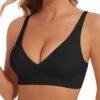 611srMrNSbL Deep V Bra Low Cut Sexy Push Up Bralettes for Women Padded Comfy Smoothing Wireless Lifting Bras Seamless Bralette