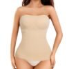 613Tg+0dTLL Strapless Shapewear Tank Tops for Women Tummy Control Compression Tanks Shaper Cami Slimming Camisole