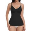 61RGDX3rvTL Womens Tummy Control Shapewear Tank Tops Seamless V-Neck Compression Tank Tops Body Shaper Camisole