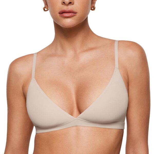 61x9CcGWc6L Women's Inbarely Triangle Bralette Plunge Unlined Seamless Bra No Underwire Sexy Comfortable Everyday