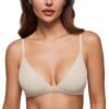 7130MOq-sfL Women's Inbarely Triangle Bralette Plunge Unlined Seamless Bra No Underwire Sexy Comfortable Everyday