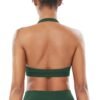 71Hs1L6fEjL Women Workout Impact Bras Medium Low Support Halter Sports Bras Seamless Open Back Gym Padded Yoga Crop Top