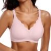 71MN5ev-3QL Womens Seamless Bras No Underwire Supportive Wireless Push Up Full Coverage Bralette Comfort Scalloped T-Shirt Bra