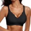 71McYrWl8cL Womens Seamless Bras No Underwire Supportive Wireless Push Up Full Coverage Bralette Comfort Scalloped T-Shirt Bra