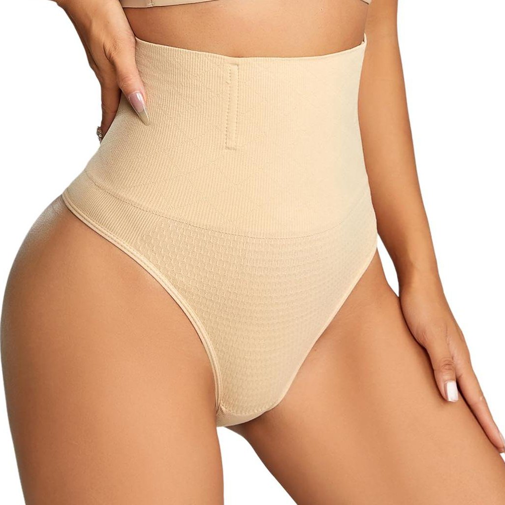 71VizmMlHTL Thong Shapewear Tummy Control Underwear for Women Seamless Body Shaper Panties
