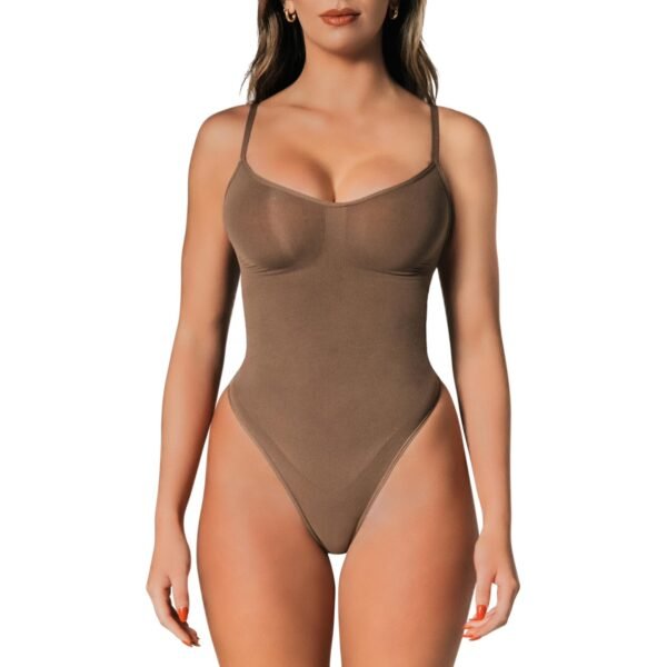Shapewear Tummy Control Bodysuit Thong or Brief: Sculpting Shaper Tank Top Bodysuits & Snatched Waist Body Suit