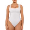71tXVi2+osL Bodysuits for Women Seamless Square Neck Tummy Control Compression Thong Shapewear Bodysuit Tank Tops Bodysuit