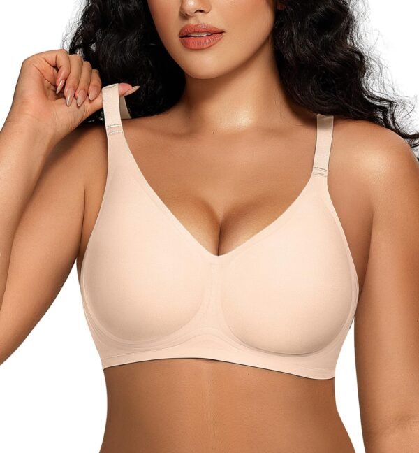 71uFIyOjxlL Women Comfortable Push Up Bras Wireless Seamless Full Coverage Bralette Buttery Soft Everyday Tshirt Bra Convertible Bra