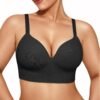 71z2Mlk8Y1L Popilush Bras for Women No Underwire Supportive Push Up Bralettes Wireless Full Coverage Plus Size T-Shirt Bra