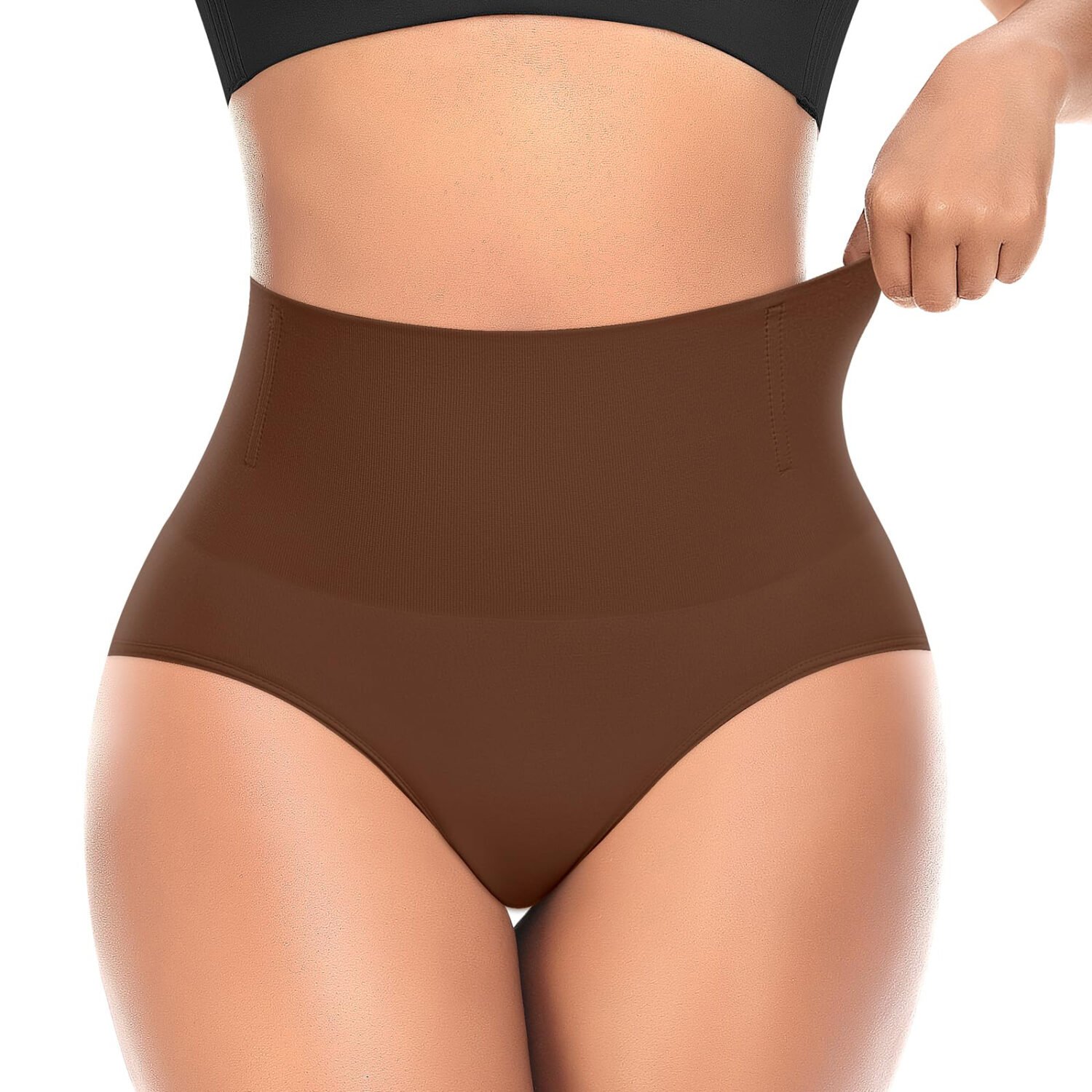 81F4-U6CAML Tummy Control Shapewear Underwear for Women High Waisted Body Shaper Panties Slimming Girdle Shaping Briefs
