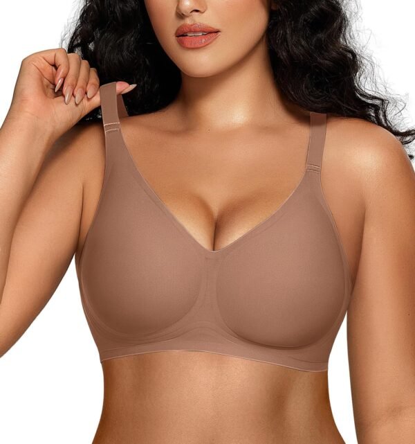 81WRQY4zfEL Women Comfortable Push Up Bras Wireless Seamless Full Coverage Bralette Buttery Soft Everyday Tshirt Bra Convertible Bra
