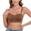 81dO3y0kgNL Strapless Bras for Women Wirefree Non-Slip Tube Top Invisible Bralette Seamless Padded Bandeau Bra