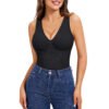 81meLKIm6fL Shapewear Tummy Control Tank Tops for Women Compression Camisole Tanks V-Neck Cami Shirts Top