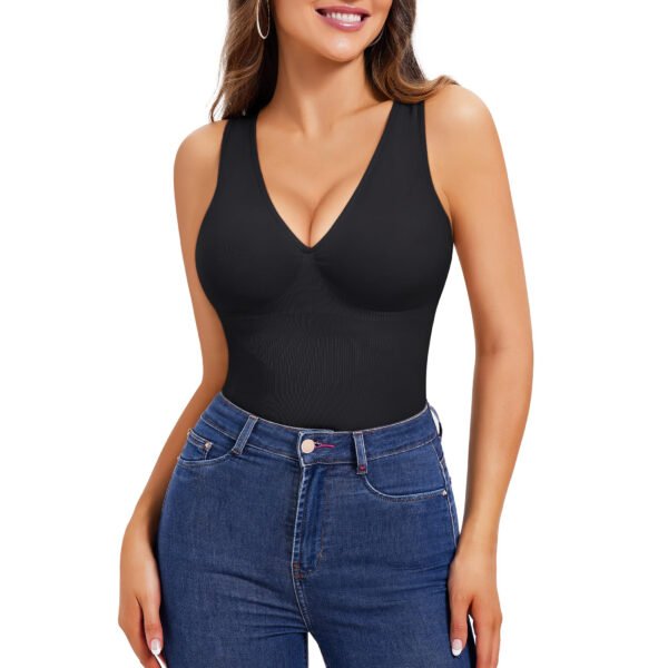 81meLKIm6fL Shapewear Tummy Control Tank Tops for Women Compression Camisole Tanks V-Neck Cami Shirts Top